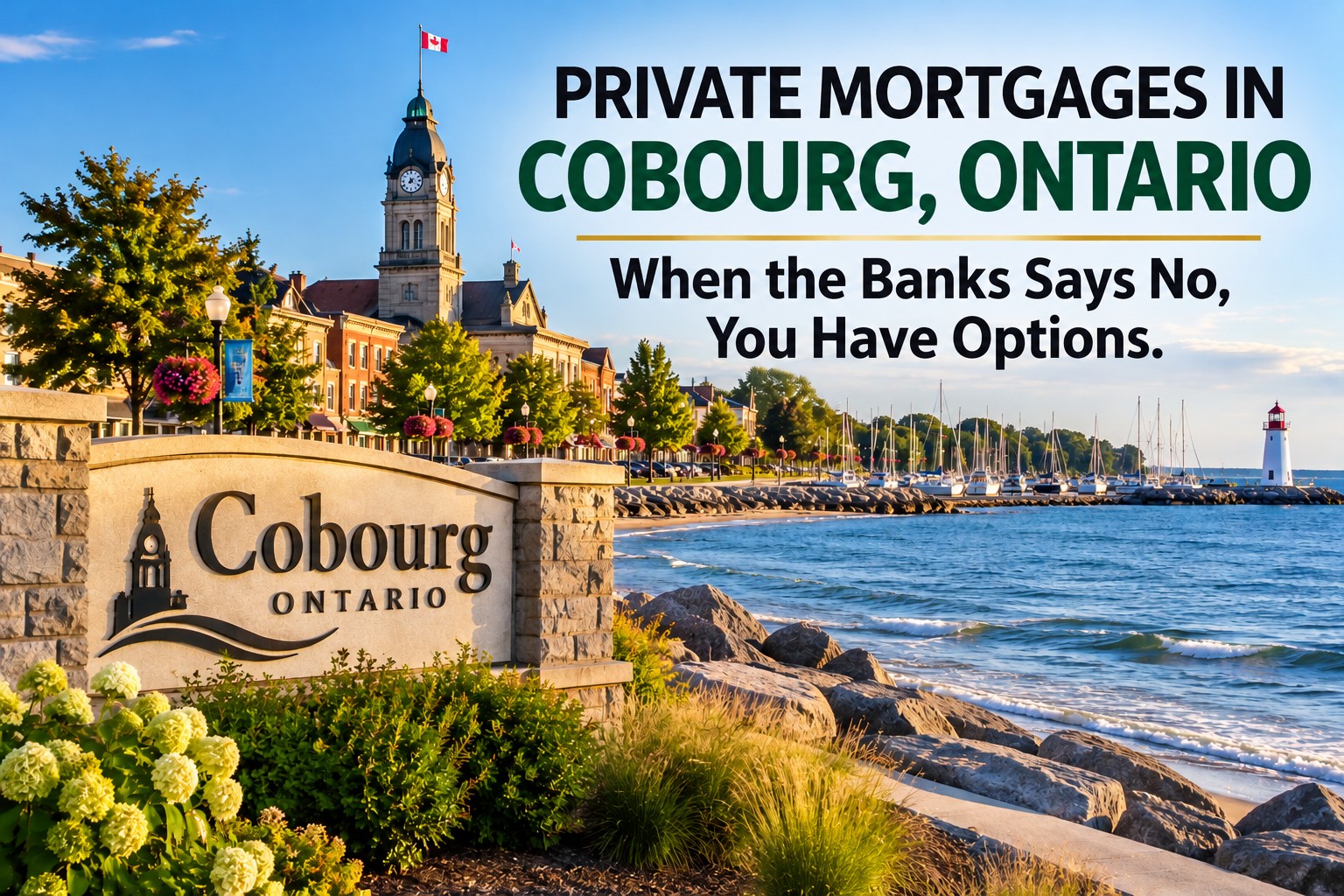Private Mortgages in Cobourg, Ontario: When the Bank Says No, You Have Options